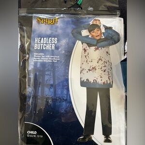 Spirit Headless Butcher Costume - White, Black & Blue